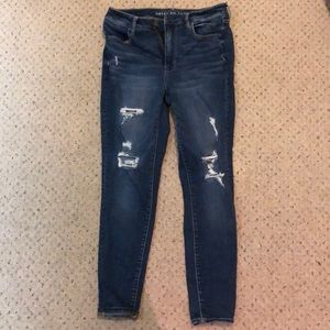 american eagle high waisted jeans